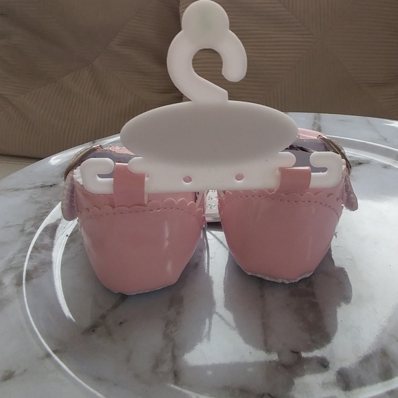 Vegan Leather Crib Shoes NWT Pink Bow Infant 3-6M - Picture 6 of 10